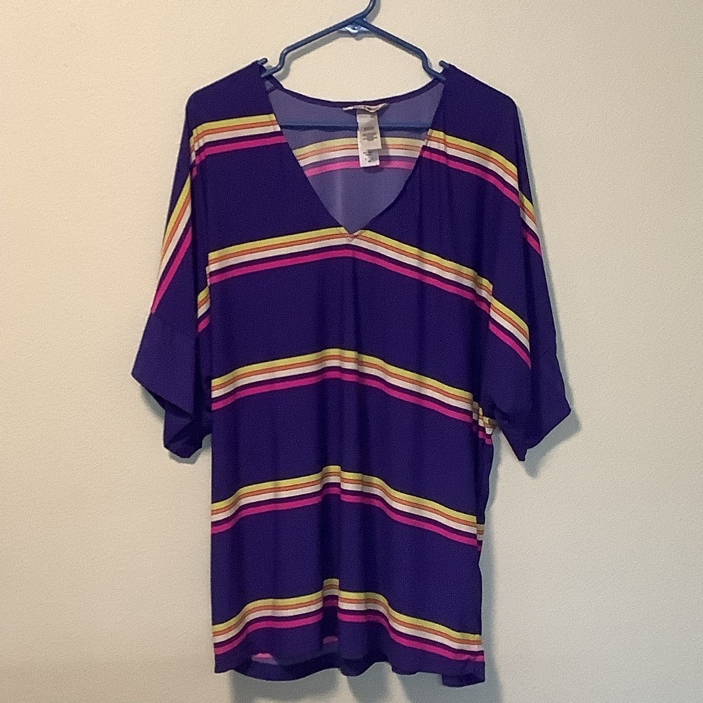 Juicy couture swim pullover small petite oversized v- neck swim beachy cover up